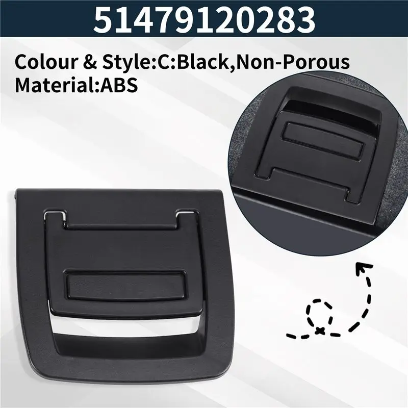 A73Q-리어 트렁크 매트 핸들 부츠 플로어 카펫 핸들 교체 액세서리 51479120283 BMW X5 X6 E70 E71 E72 F15 F16용