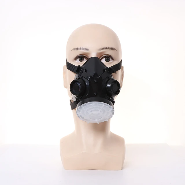 Black Half Face Dust Mask Respirator Cotton Filters Anti Pollen Industrial  For Carpenter Polishing Daily Haze Breath Protection - AliExpress