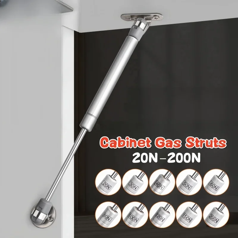 20N-200N Copper Force Cabinet Door Lift Support Gas Strut Hydraulic Hinge Kitchen Cupboard Gas Spring Hinges Furniture Hardware