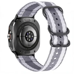 Premium Nylon Sport Wristband for Smartwatches - Comfortable and Durable Strap (Vertical gray)