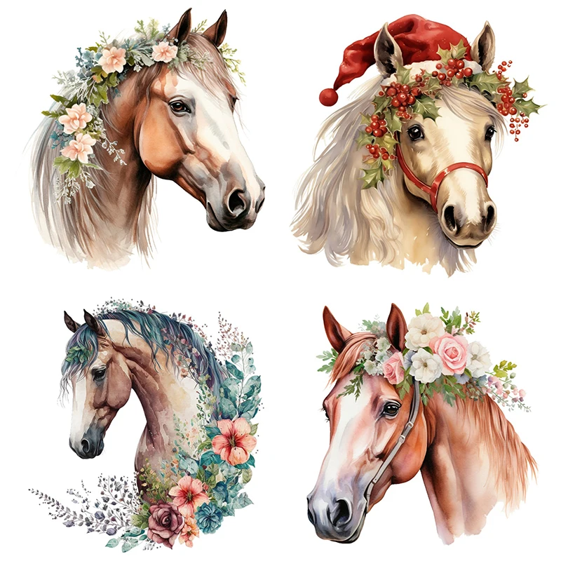 C225 # Acquerello Boho Horse Wall Sticker Bagno Toilet Decor Soggiorno Cabinet Frigorifero Decorazione Della Casa Decalcomanie