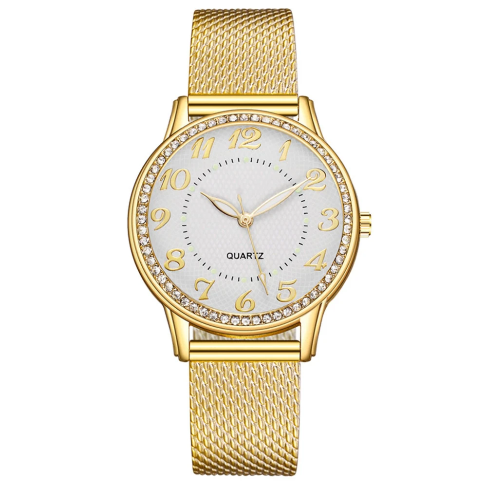 

2022 New Luxury Crystal Luminous Diamond inlaid glow Watches Quartz Watch Stainless Steel Dial Casual Bracelet Watch for women