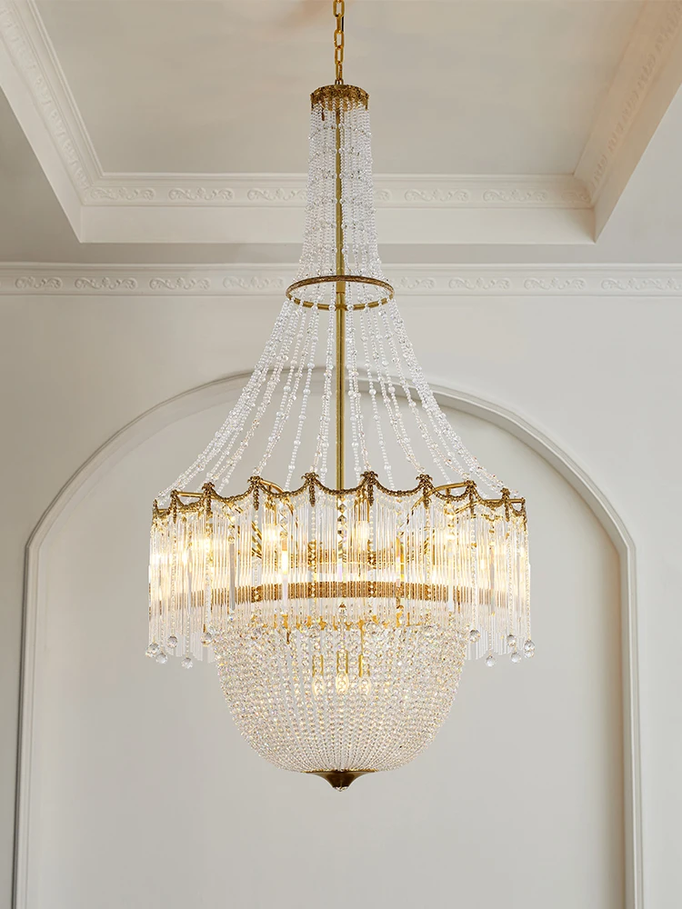 Рисунок 4 - Длинная люстра из меди в европейском стиле