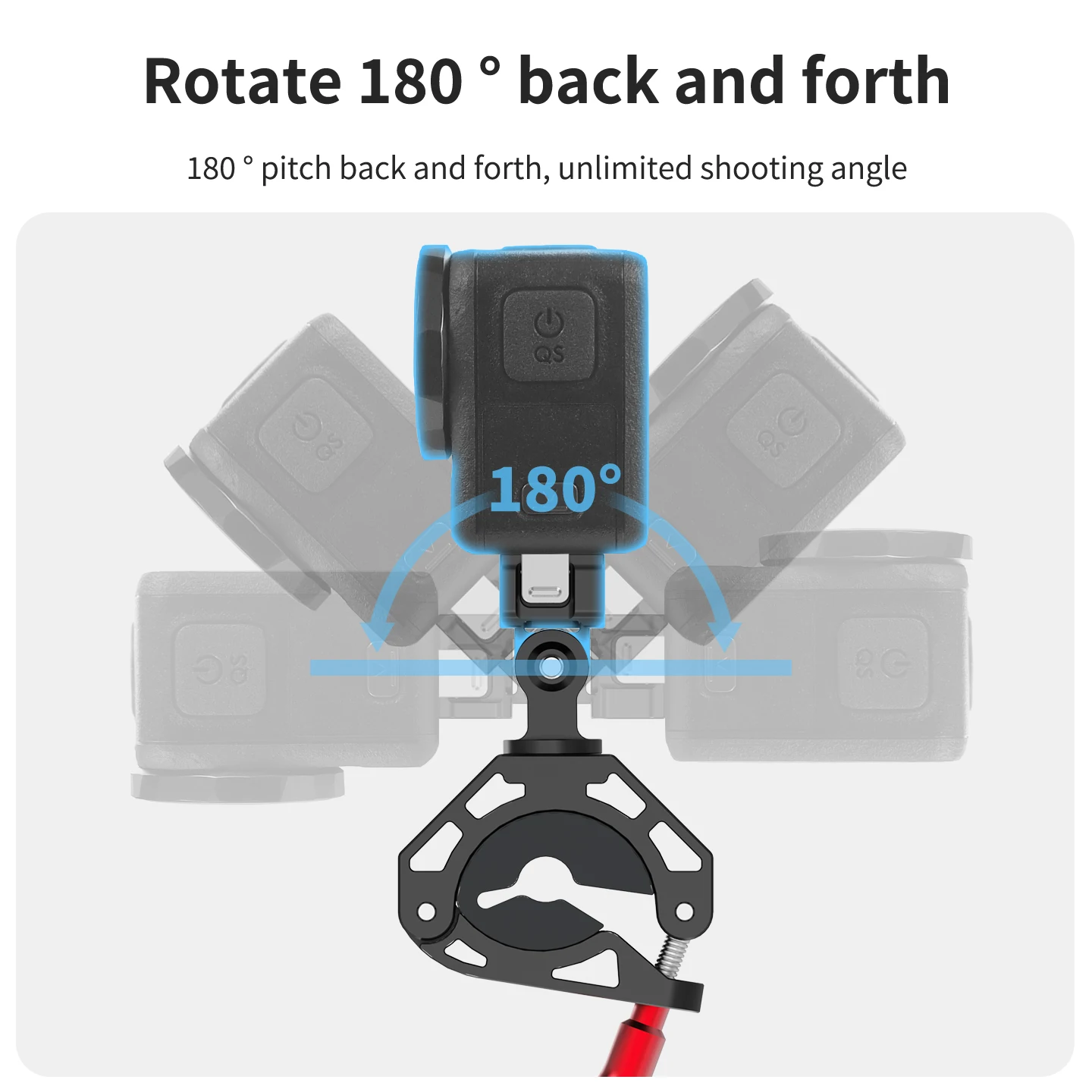 Handlebar Clamp Mount 360 Degree Ballhead Large Tube Bracket Super Clamp for GoP