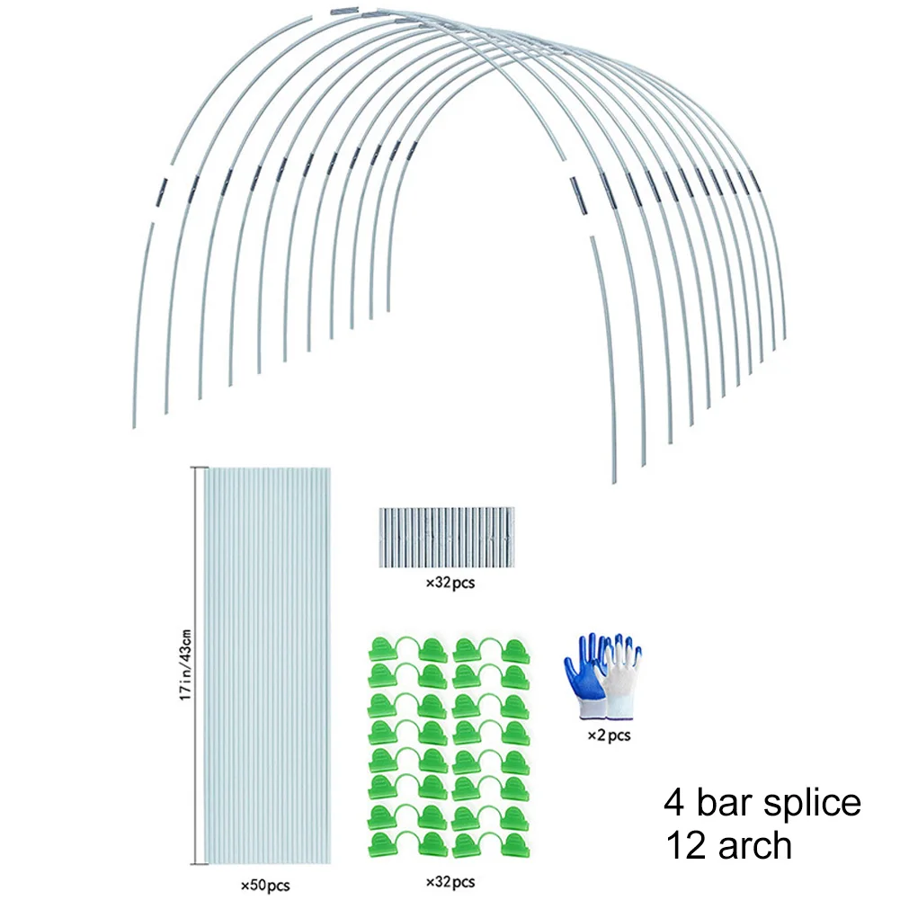 Sturdy Plant Support Stakes Greenhouse Hoops RustFree Grow Tunnel Frame For Garden Protect Your Plants With Ease