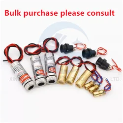 3V5V laser head Laser diode 5mW red dot line copper semiconductor laser tube 6/9MM outer diameter
