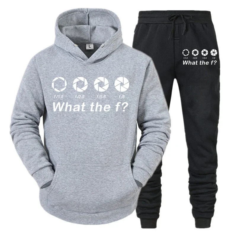 thumbnail image 1 of Conjunto de 2 piezas de sudadera y pantalones básicos y divertidos para fotógrafos para hombres 2024, ropa deportiva a juego para viajes con cámaras DSLR para amantes de los hombres, 1 of 4