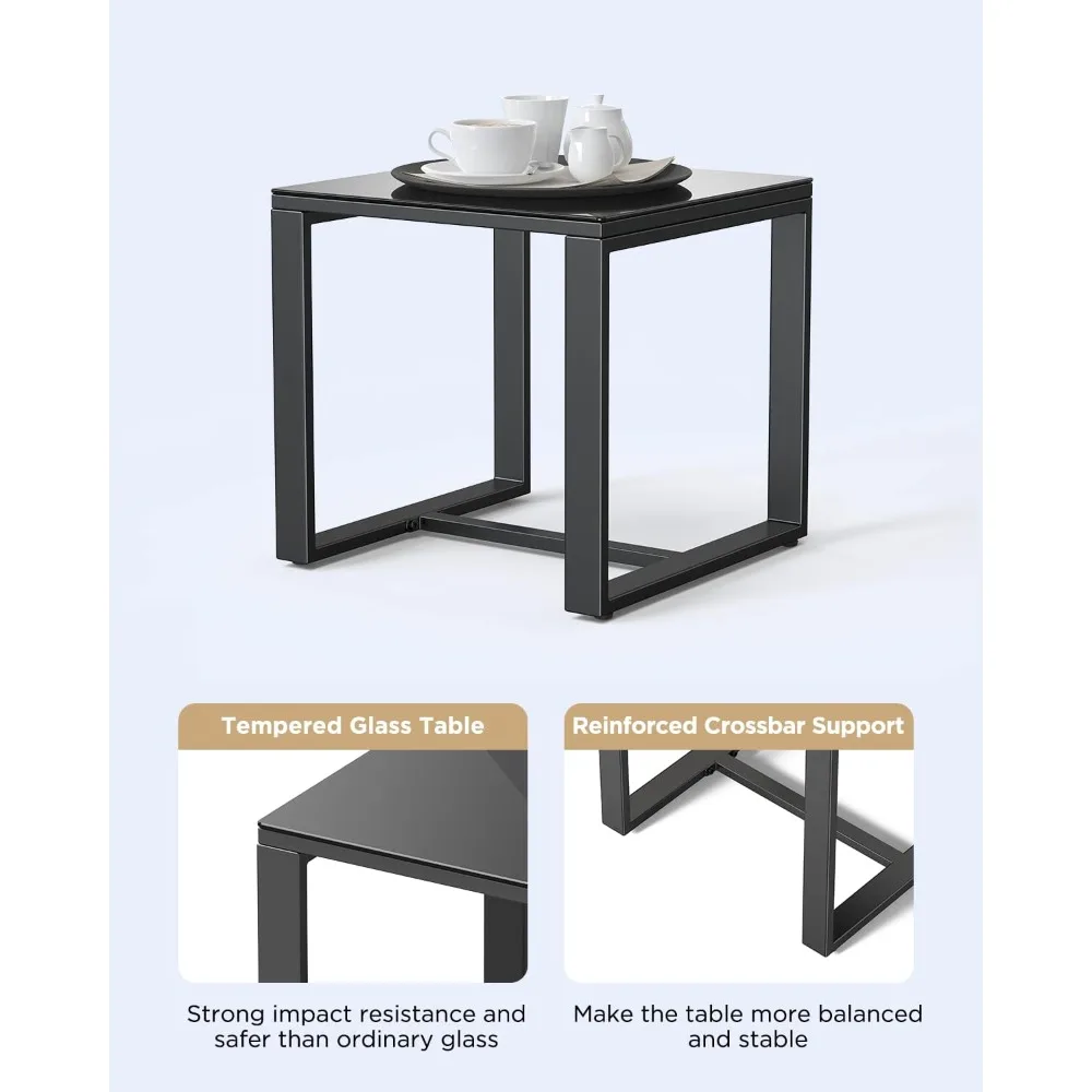 3-Piece Patio Rocking Bistro Set with Coffee Table 4