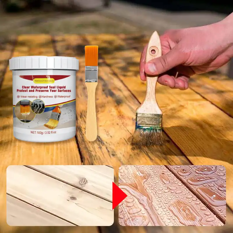Waterproof Sealant Sealant Paste Liquid Glue 100g Waterproof Adhesive Leak Proof Coating Bathroom Floor Transparent