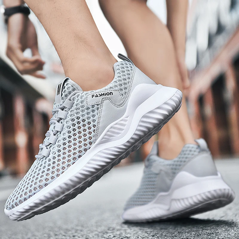 Summer Tennis Casual Mesh Shoes Breathable Hollow training fitness Platform Soft Bottom Running Lightweight Vulcanized Shoes 3
