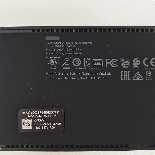 Support for Dell Universal Dock D6000, Overview