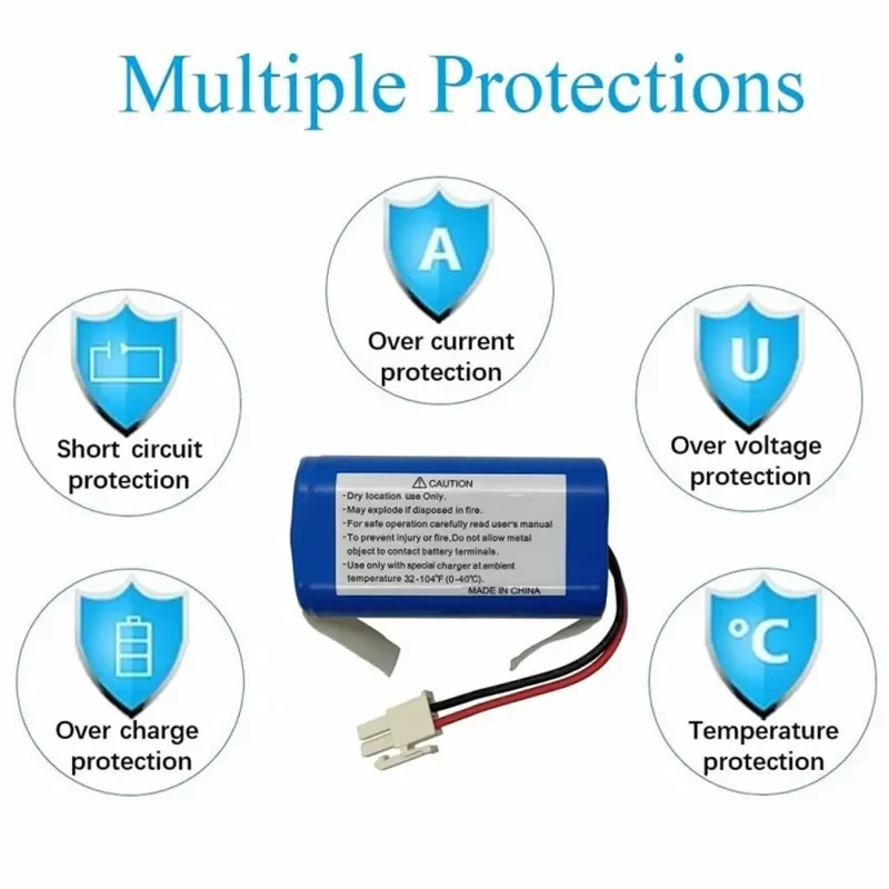14.4V 2600mah Rechargeable Lithium Battery for ILIFE A4s A6 V7s Plus A9s W400 Robot Vacuum Cleaner INR18650 M26-4S1P Batteries, rechargeable battery, vacuum cleaner battery, battery replacement
