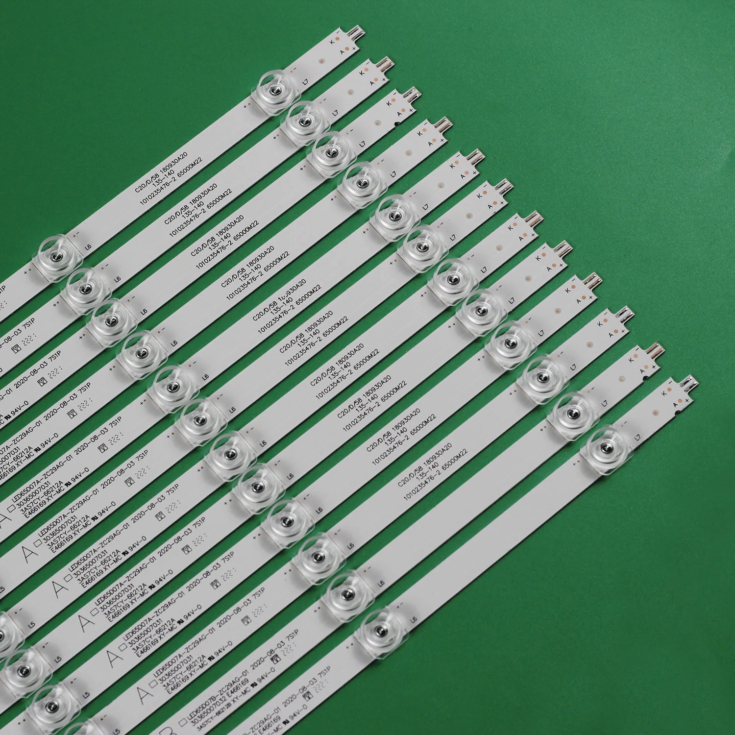 LED Backlight 7 Lamps LED65D07A-ZC29AG-01 LED65D07B-ZC29AG-01 For LS65H720G LS65Z51Z 65K90 LS65AL88A81 LU65C51 LE65K