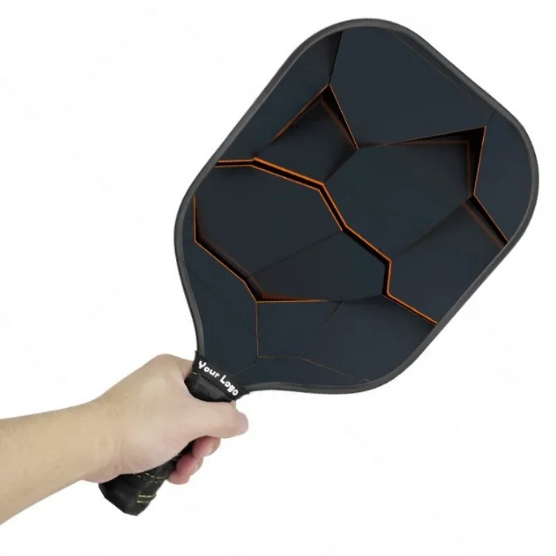 Hot-pressed one-piece carbon fiber Pickleball Paddle Truecolor UV printing Fastness non-fading High resilience