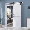 EaseLife 30" x 84" Sliding Barn Door with 5.5' Barn Door Hardware Track Kit, Solid LVL Plank 1