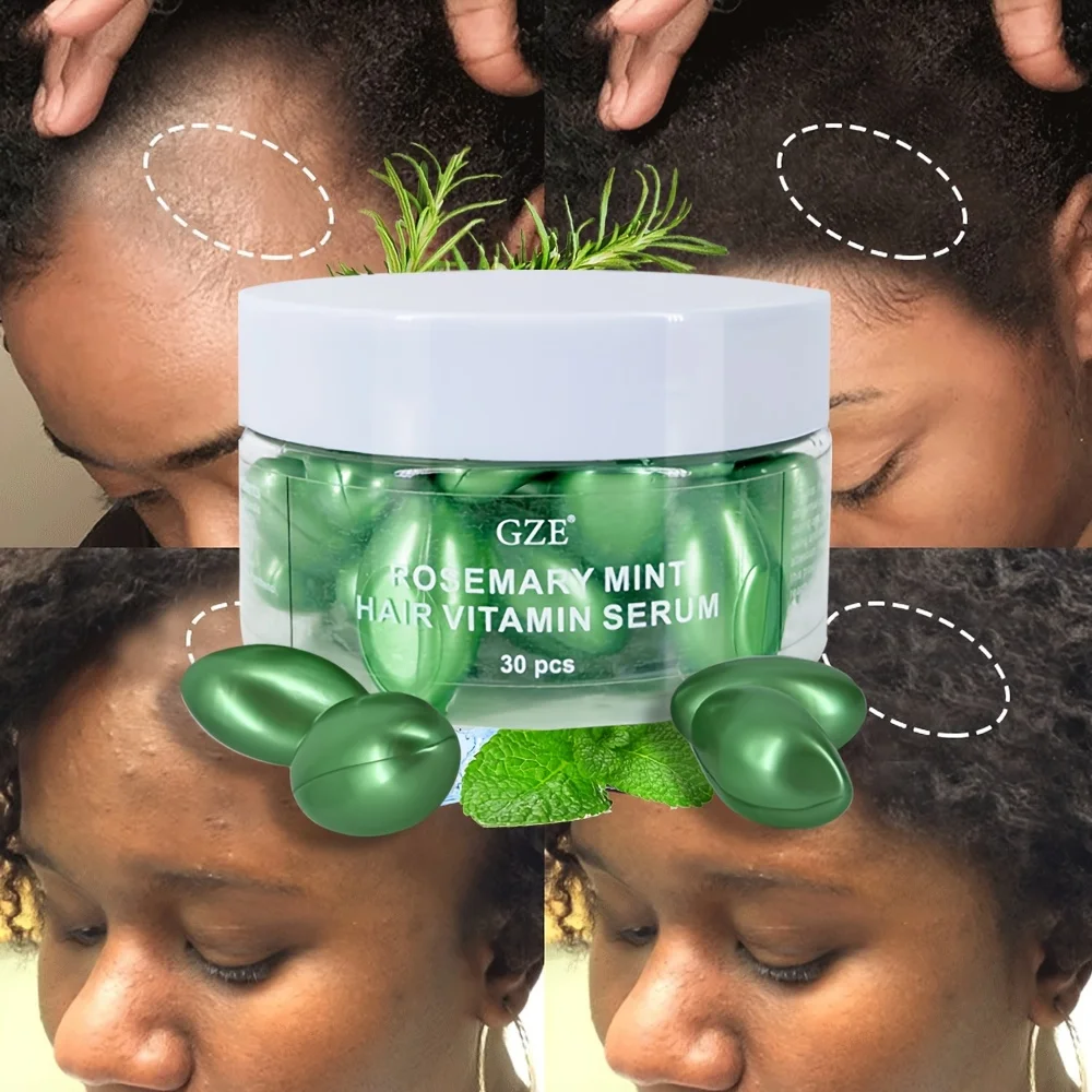 GZE ROSEMARY MINT HAIR VITAMIN SERUM for Frizzy Hair
