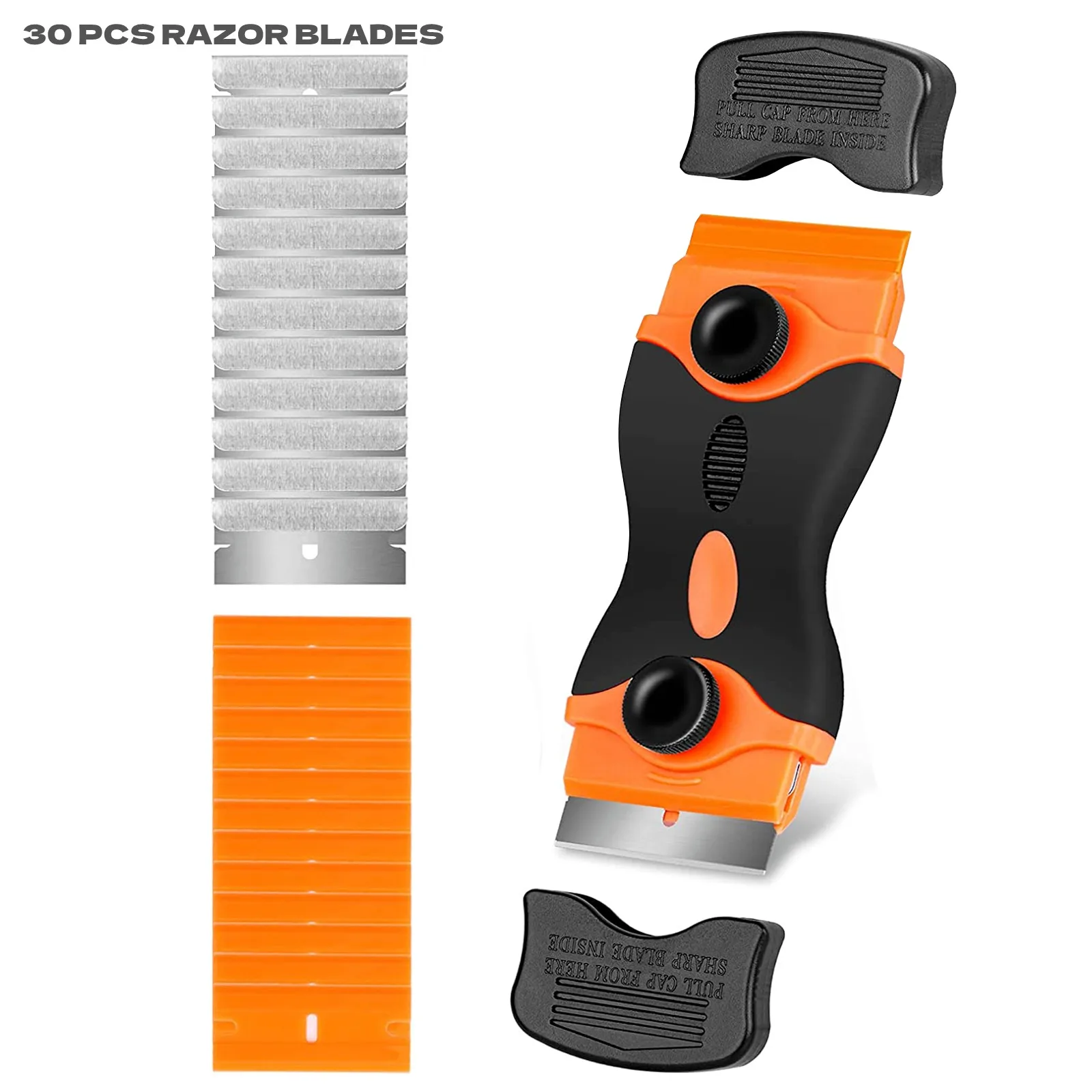 

Mini Razor Blade Scraper Removal Sticker Glue Plastic Double Edged Hand Tools