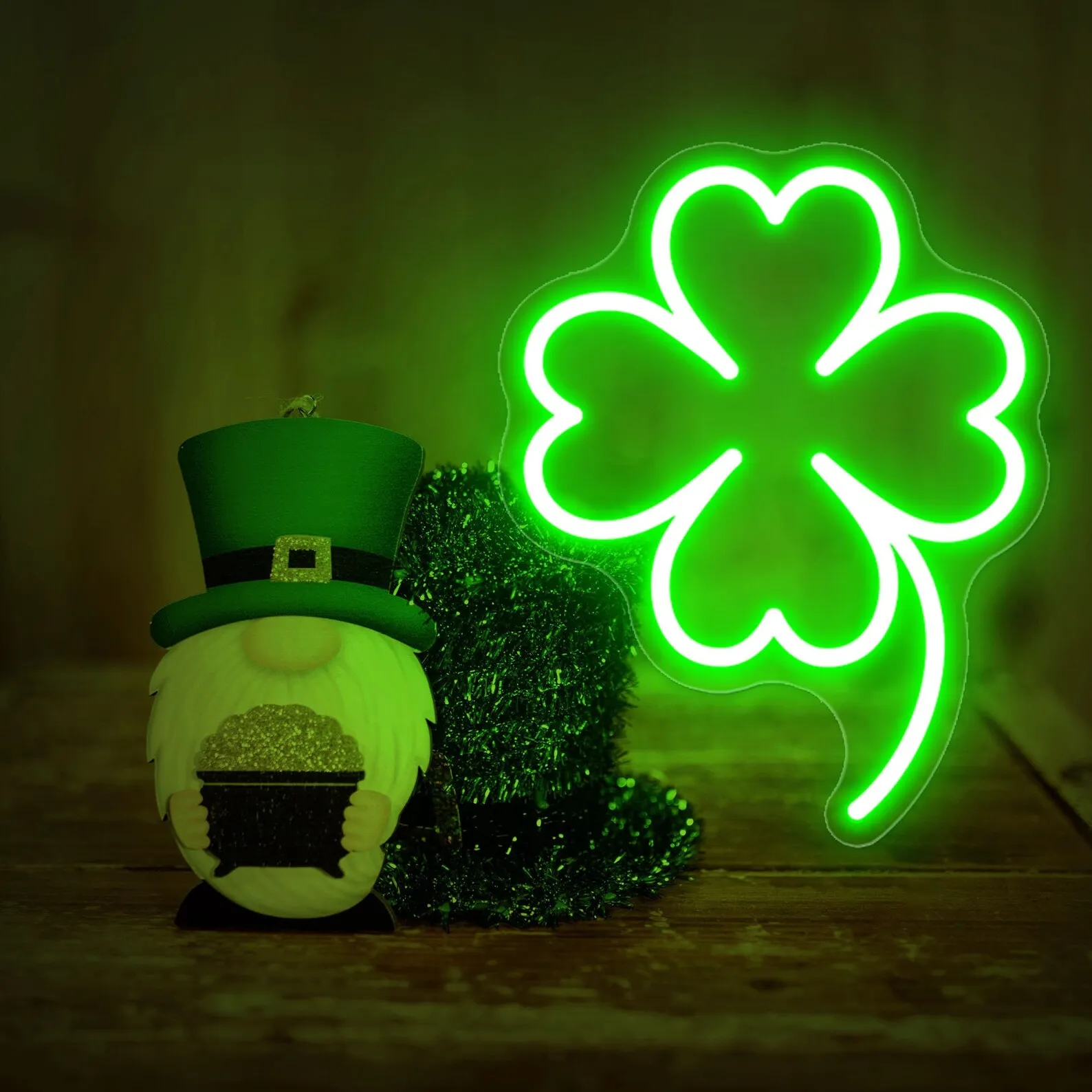 

Four leaf clover neon sign, Lucky charm neon lights, Valentine Gift, Shamrock neon , St. Patrick’s Day 4-Leaf Clover, Custom