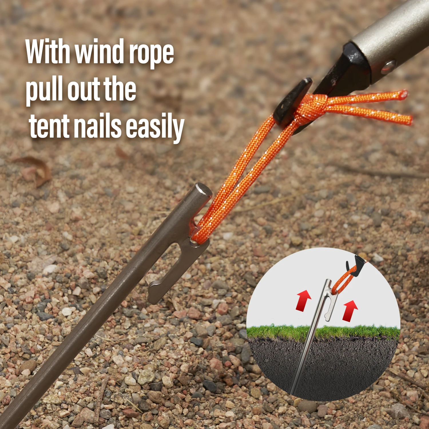 TiTo Titanium Alloy Tent Pegs Outdoor Camping Tent Nail 20/24/30/35/40cm