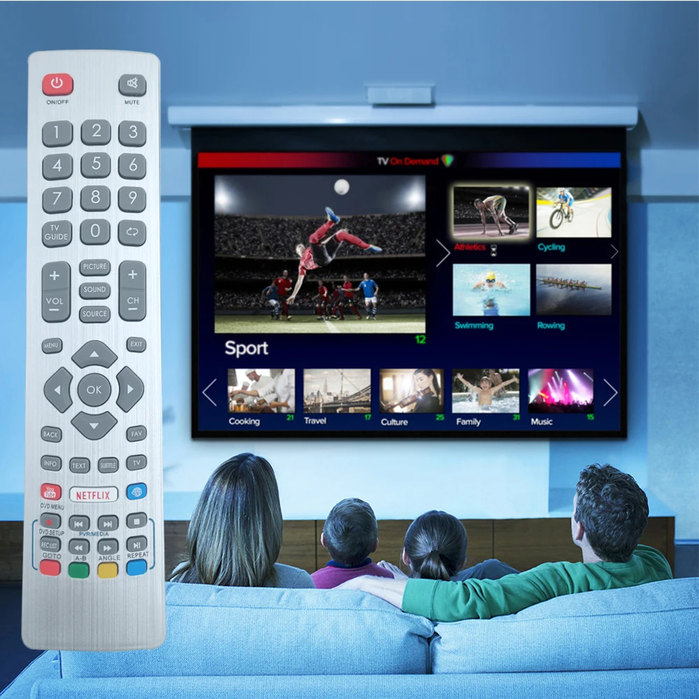 Universal IR Remote Control for Sharp Aquos TVs - Multi-Device Management