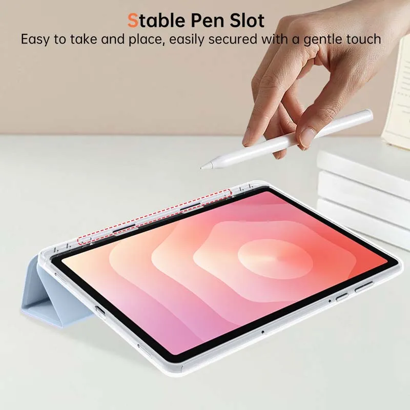 Premium PU Leather Protective Cover with Pen Slot