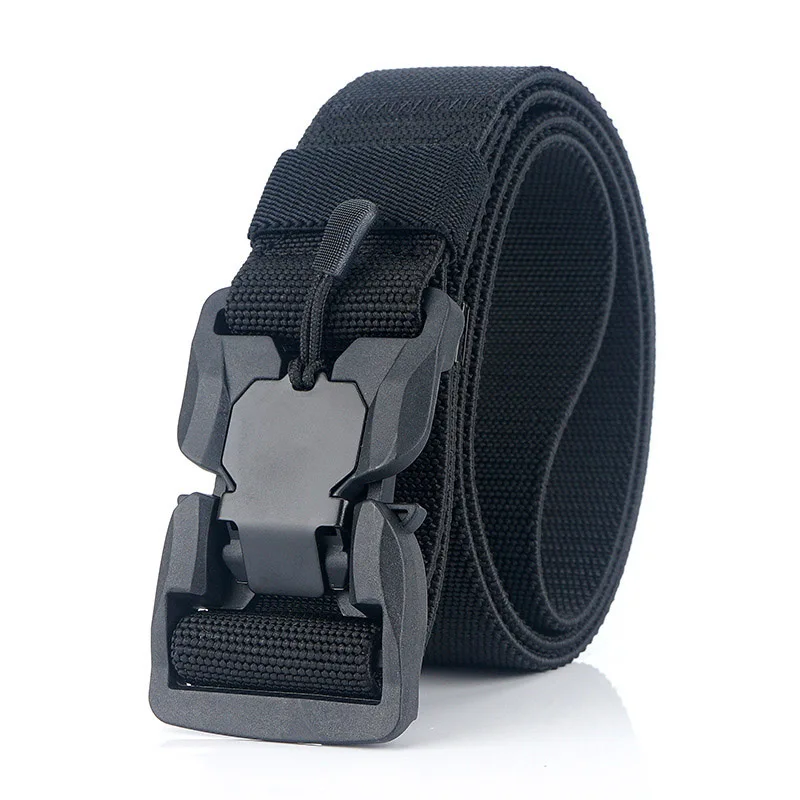 Men's Tactical Quick-Release Magnetic Buckle Belt - Outdoor Multi-Function Canvas Nylon Strap