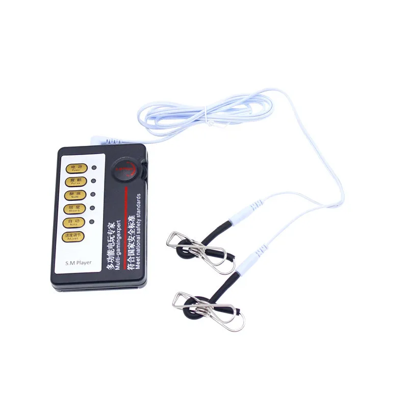 Nipple Flirting Toys Unisex Massager Electric Shock Nipple Clamps Clitoris Clip Stimulator Sex Shop Sex Toys For Couples