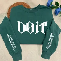 Do It Crewneck Sweatshirt Women Men Pink Kpop Fan Merch SKZ Sweatshirts Pullover Long Sleeve Hoodies Streewear Woman Clothing - Image 3