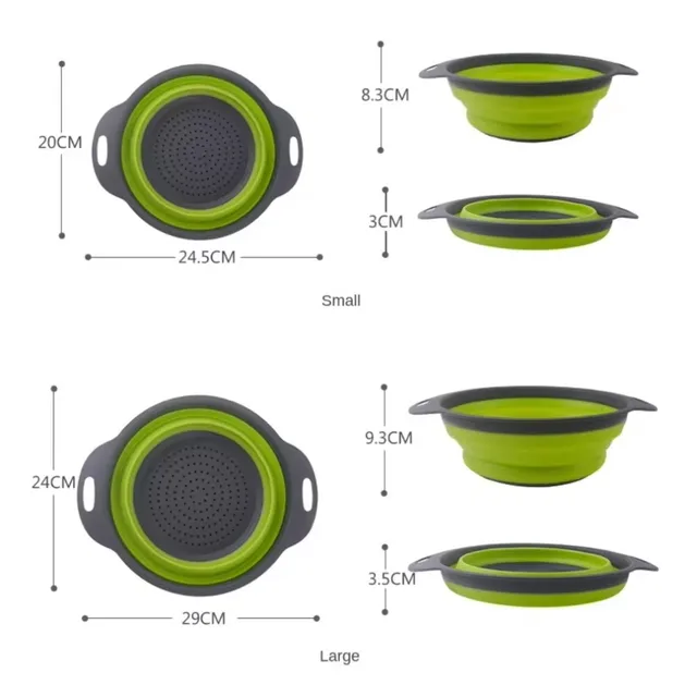Collapsible Silicone Drain Basket 6