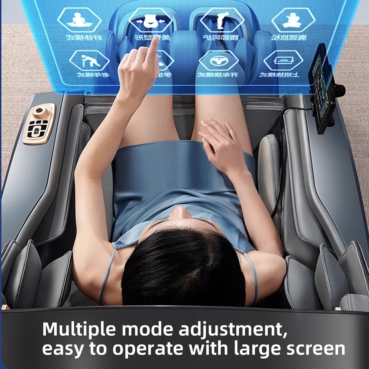 3 Year Warranty 4D SL Airbag Zero Gravity full body Massage Chair Home 3D Office Electric Leg Lift Office Chair Massage Sofa 6