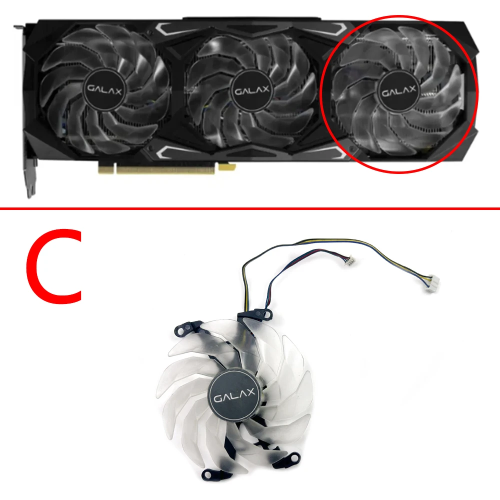 NEW Cooling Fan 87mm 4pin RTX3070 3080 3090 GPU FAN For