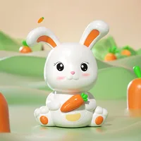 Bunny Piggy Bank Figurine Money Saving Box Animal Statue Crafts Saving Box Shelf Home Desktop Bedroom Birthday Gifts Kids Toy 2
