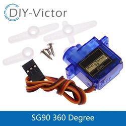 High - Performance Metal Gear Servo for RC Models and DIY Projects (SG90 360)