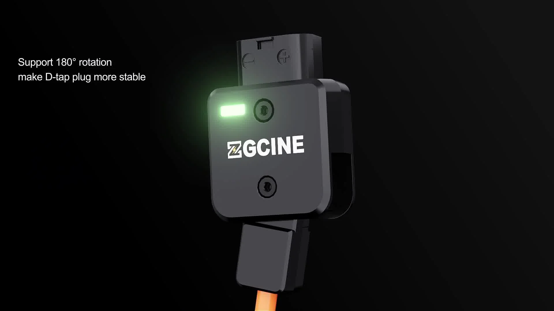 YONETE Cavo D-Tap A DC 14.8V/10A Con Teste Girevoli 180° E LED - Spina 5.5x2.5/2.1mm, Intrecciato In Nylon, Per Anton Bauer E Monitor - 3