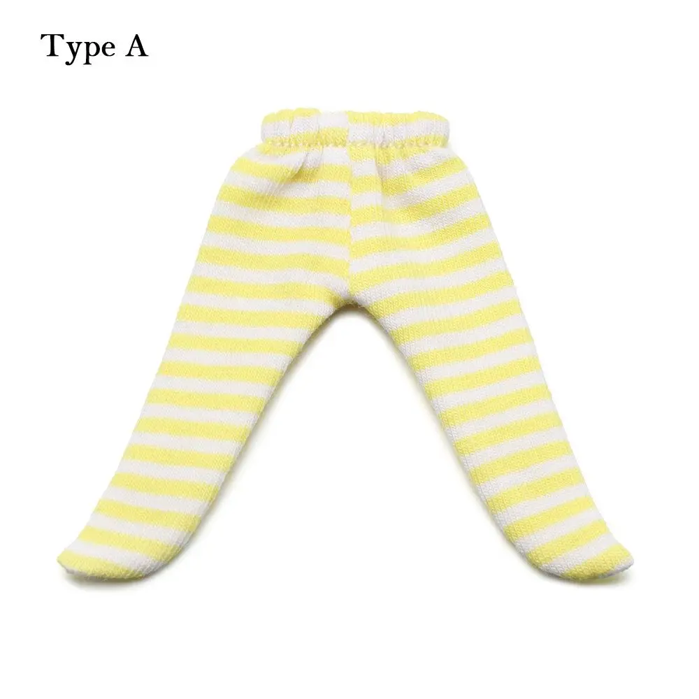 Ob11 Doll Clothes Tight Trousers Fashion Stripe Pantyhose Candy Color Leggings For For 1/12 BJD Doll Stocking Kids Toys