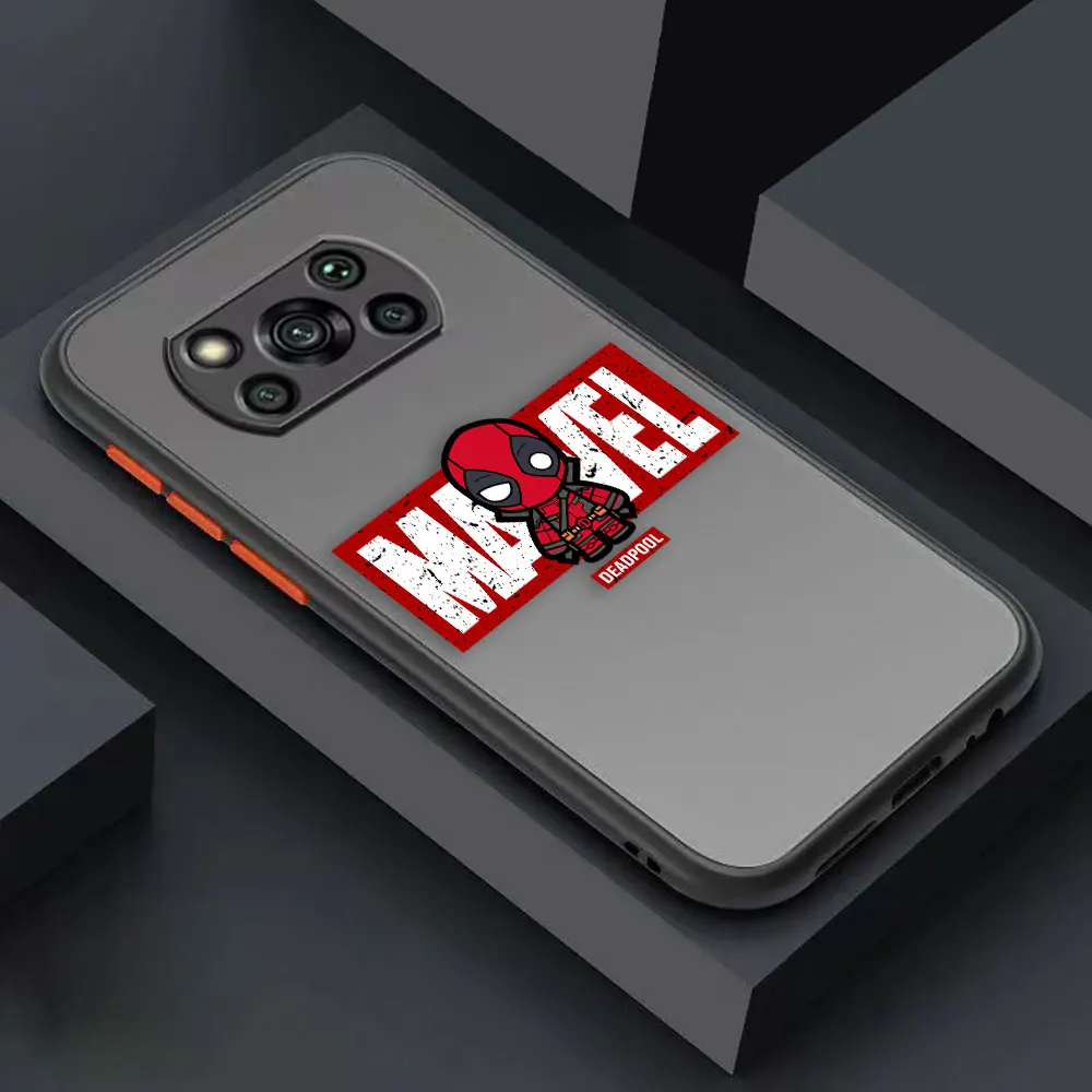 thumbnail image 1 of Funda mate para Xiaomi POCO X4 X3 X2 M4 M3 M2 F4 F3 GT F2 C40 CC9 PRO 4G 5G CIVI Funda el guapo Marvel Avengers dibujos animados, 1 of 5