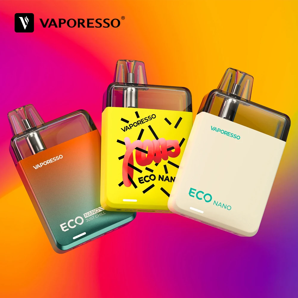Originale Vaporesso Eco Nano Pod Kit 1000Mah Batteria Sigaretta Elettronica Vape 6Ml Cartuccia Vuota 0.8Ohm Orex Riscaldamento Vaporizzatore