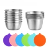 50/70ML Sauce Cup Reusable Salad Box for Lunch Box Picnic Travel Salad Condiment Containers with Lids Leak Dipping Sauce Cups 5