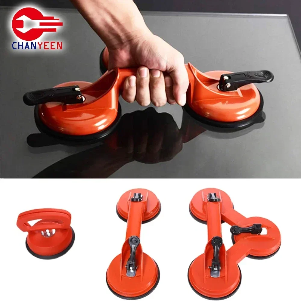 Glass Lifting Vacuum Suction Cups Heavy Duty ABS Handle Holder for Floor Tile Car Windshield Repair Hand Construction Tools