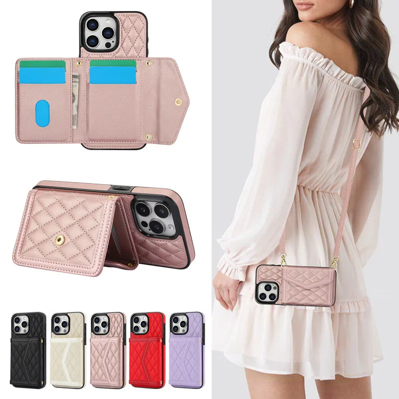 Designer Crossbody Phone Case with Card Slot Holder