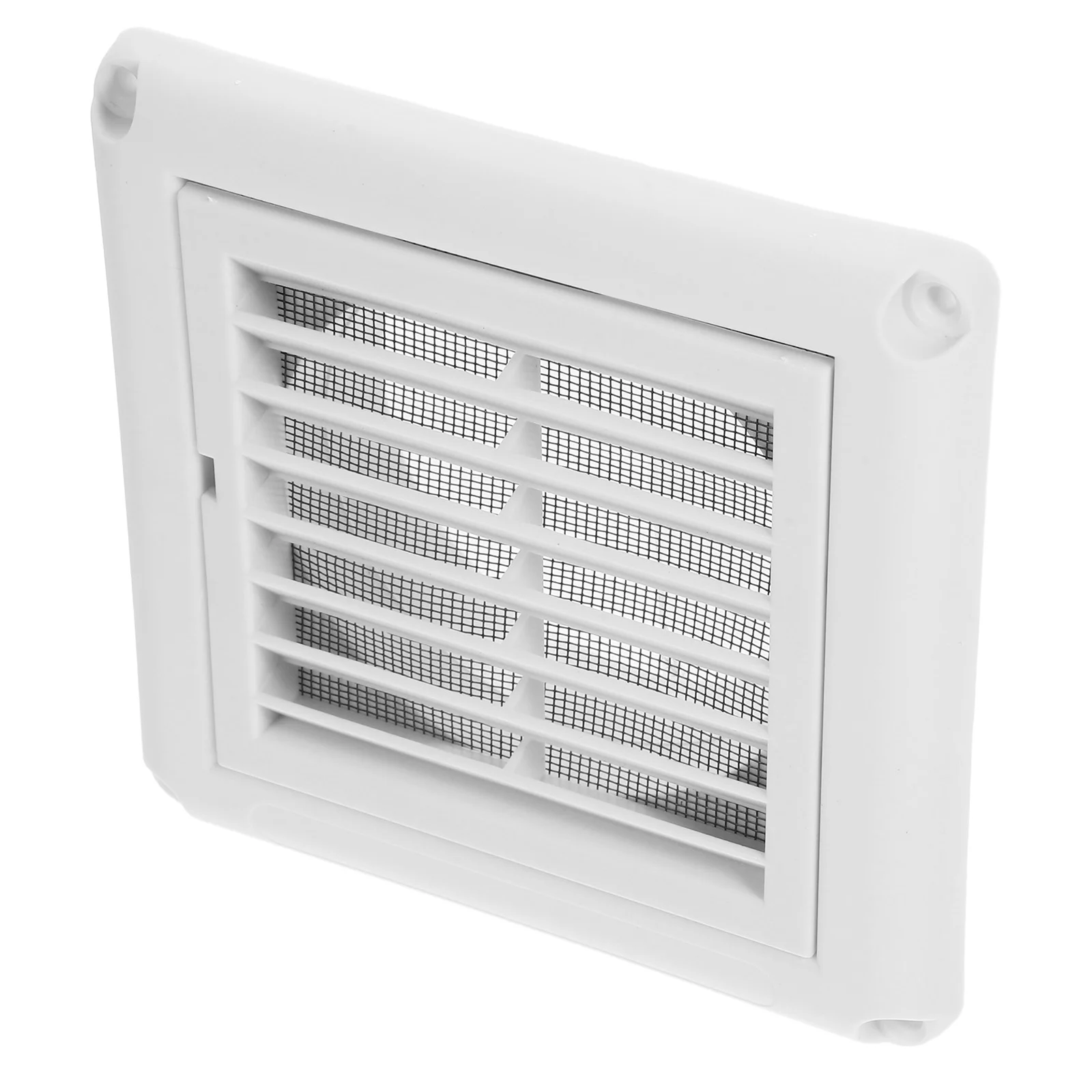

Air Vent Ventilation Grill Cover Wall Ceiling Mounted Vent Built-in Fly Screen Mesh for Bathroom Office Home (White)