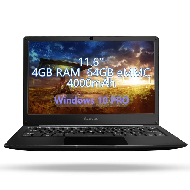 Laptop with 4Gb Ddr4+64Gb Emmc, Expandable to 512Gb Ssd, 11.6inch Display Options, Bluetooth Wifi, HDMI Connection, Supports Tf Card Expansion