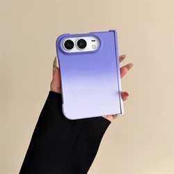 Premium Magnetic PC Glass Case with Tempered Film for Wireless Charging Compatibility (Purple)