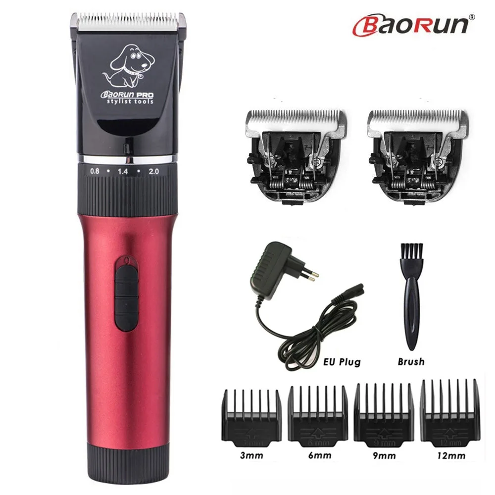 BaoRun P6 Professional Rechargeable Pet Cat Dog Hair Trimmer Electrical Clipper Shaver Set Animals Haircut Machine Grooming Kit hair trimmer pet clipper dog hair trimmer pet hair trimmer dog clipper