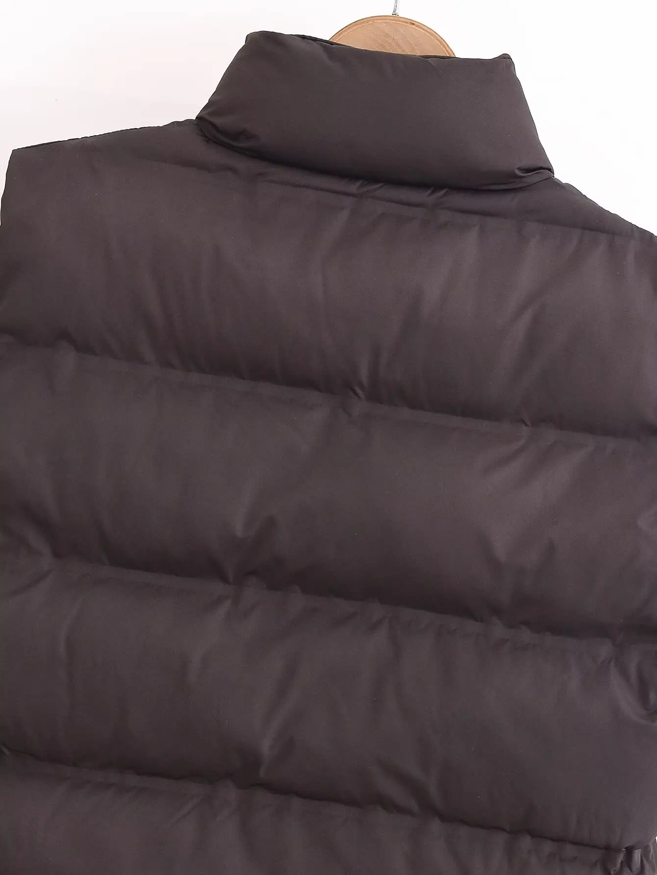 Women's Jacket Vest Coat Black Sleeveless Outwear Solid Elegant Fashion 2024 inszart With Zipper Streetwear Elegant Woman Jacket