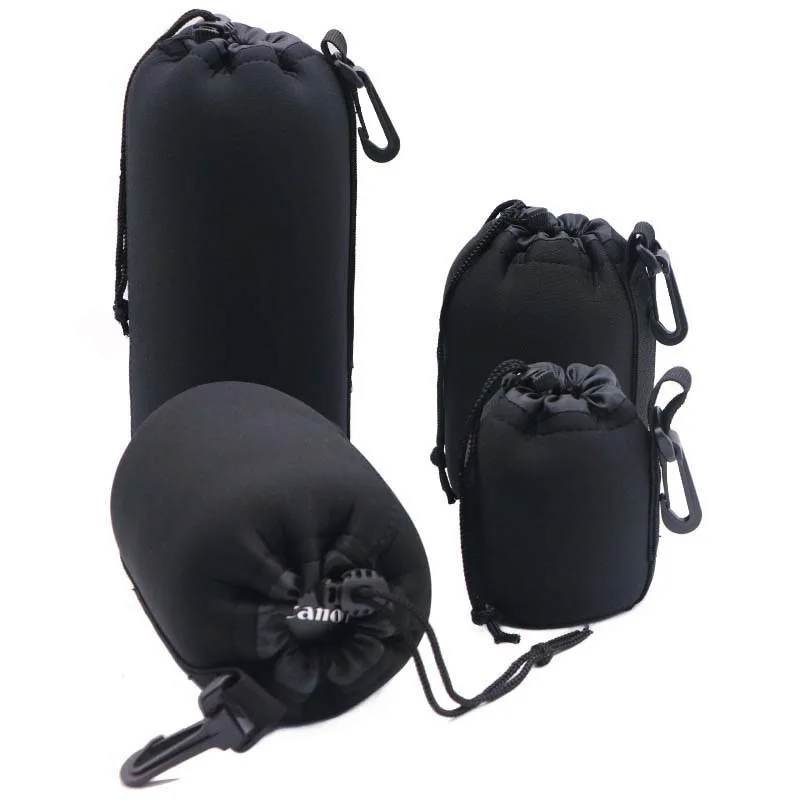 Waterproof Neoprene Soft Camera Lens Pouch Bag - Various Sizes