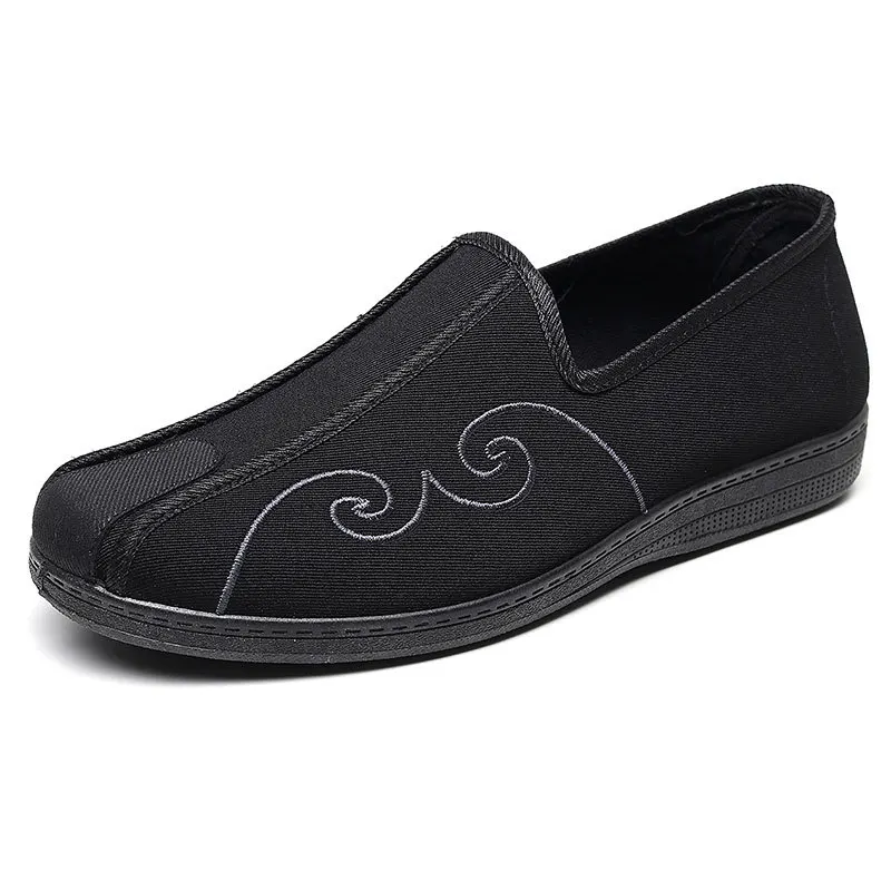 Summer Men's Shoes Old Beijing Cloth Shoes Handmade Embroidery Casual Hanfu Shoes 5