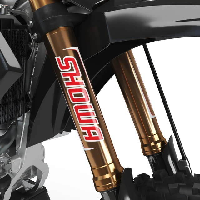 Reflexivo motocross motocicleta adesivo garfo kyb wp suspensão showa decalques para yamaha honda suzuki ktm kawasaki benelli 3