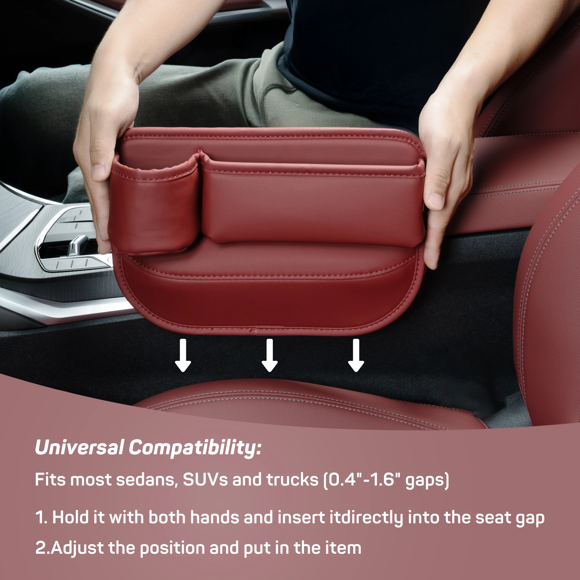 Car Seat Gap Filler Organizer