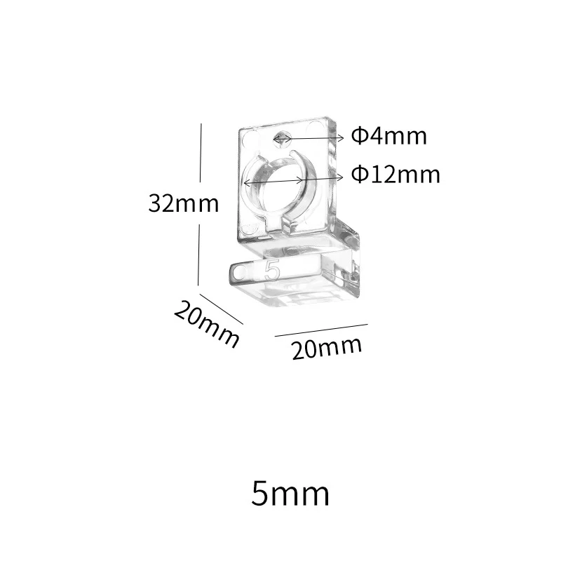 4Pcs Fish Tank Acrylic Clips for 5mm~12mm Wall Thickness Aquarium Lid Cover Support Holder Bracket Clamp Stand Supplies